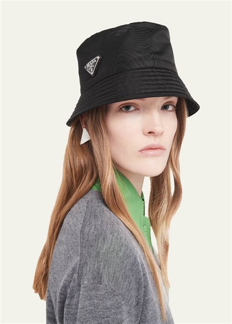 prada bucket hat on sale|prada bucket hat nylon.